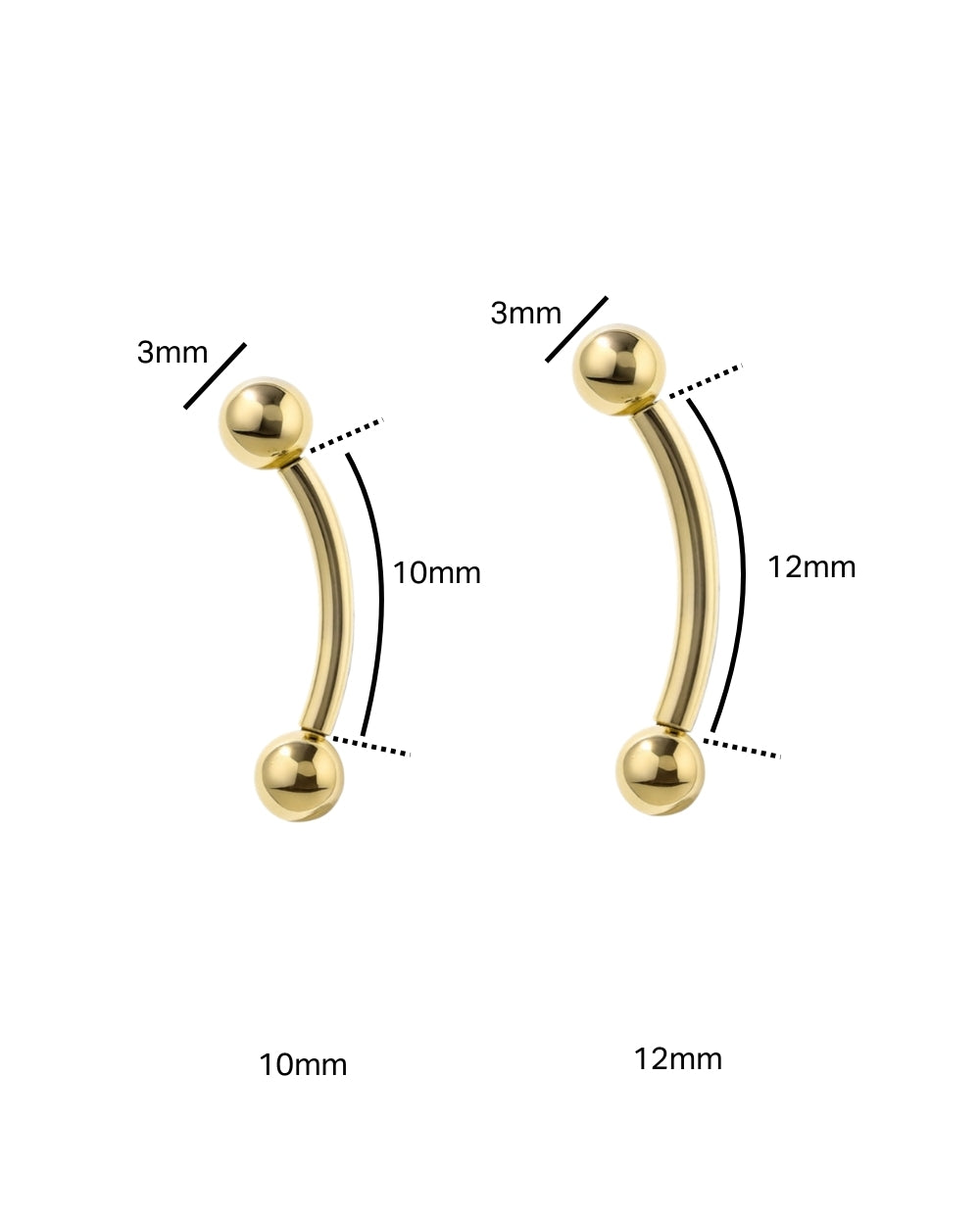 Globe 14g Navel Barbell