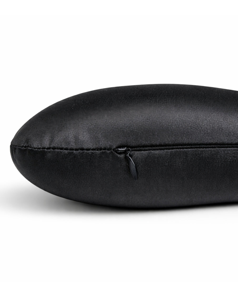 Black ear piercing pillow with zip removable cover