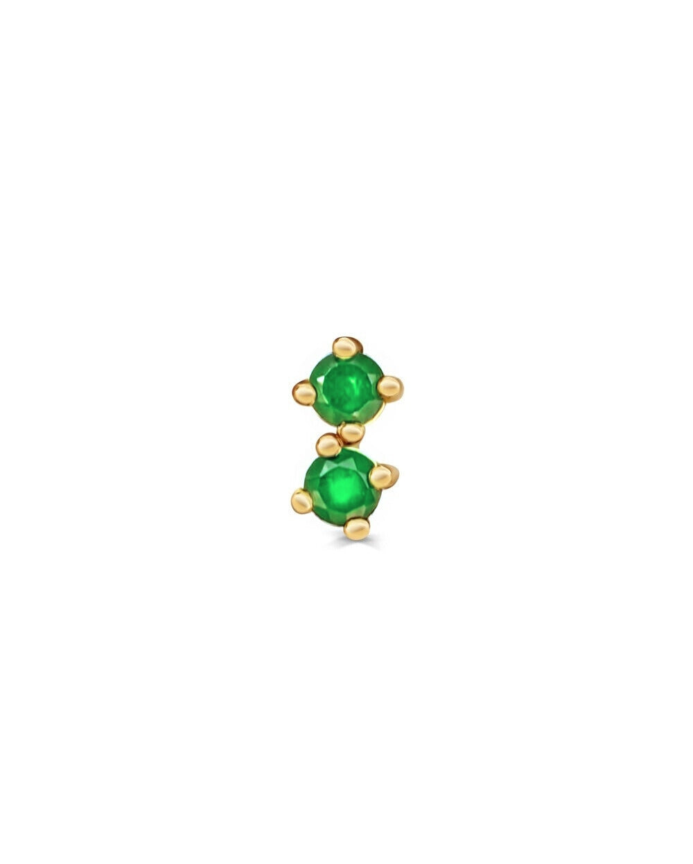 Emerald Petit Duo Earring