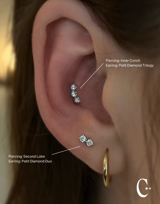 Diamond Petit Trilogy Earring