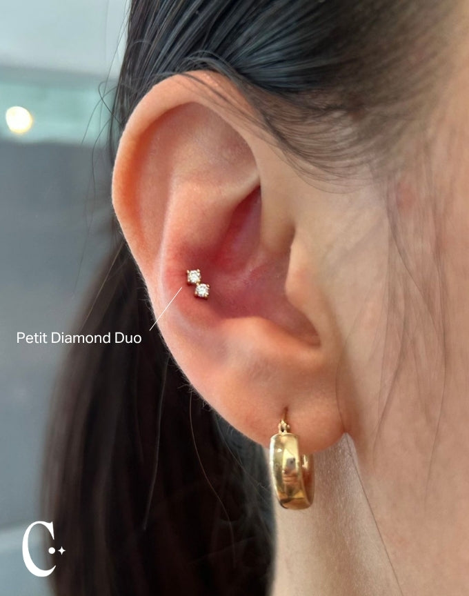 Diamond Petit Duo Earring