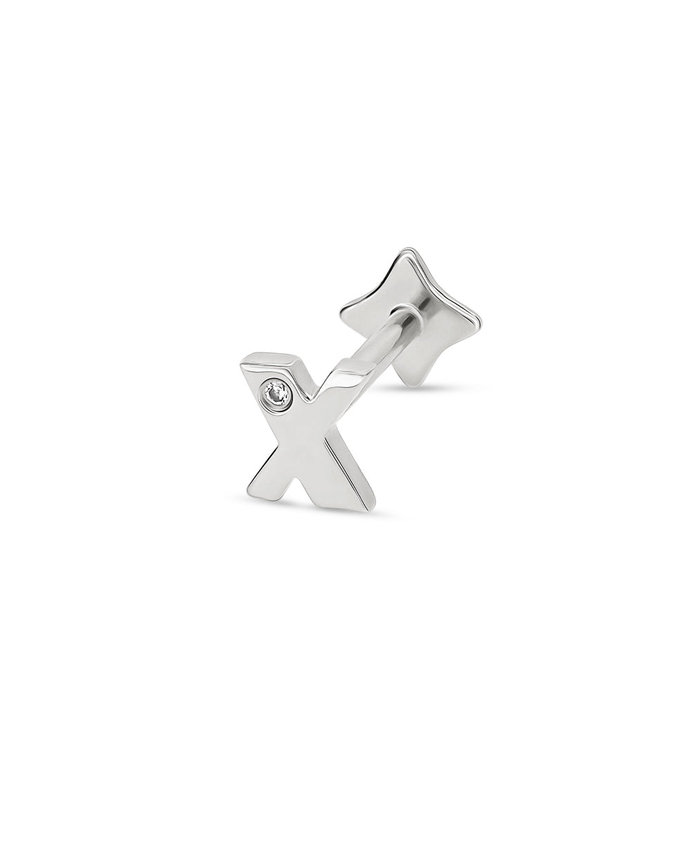 Deco Letter Diamond Earring