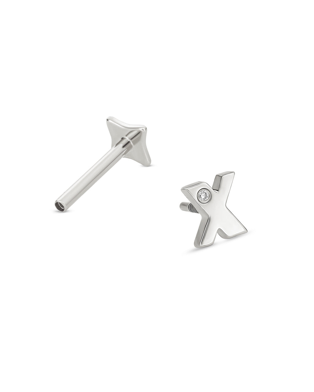 Deco Letter Diamond Earring