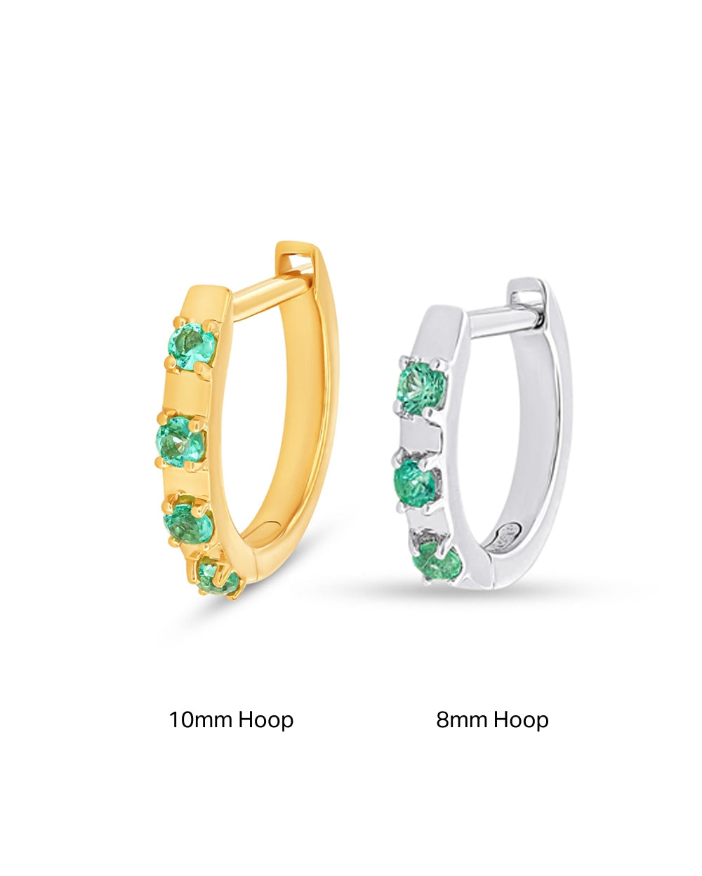 Petit Emerald Piercing Hoop
