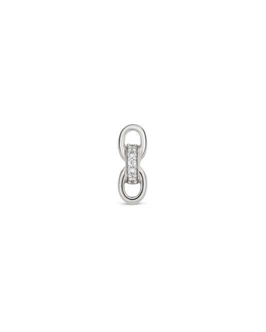 Covetear Infinity Link Cartilage Earring#material_14k_White_Gold