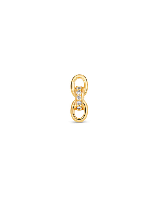 Covetear Infinity Link Cartilage Earring#material_14k_Yellow_Gold