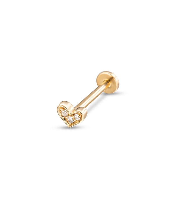 Diamond Heart Earring