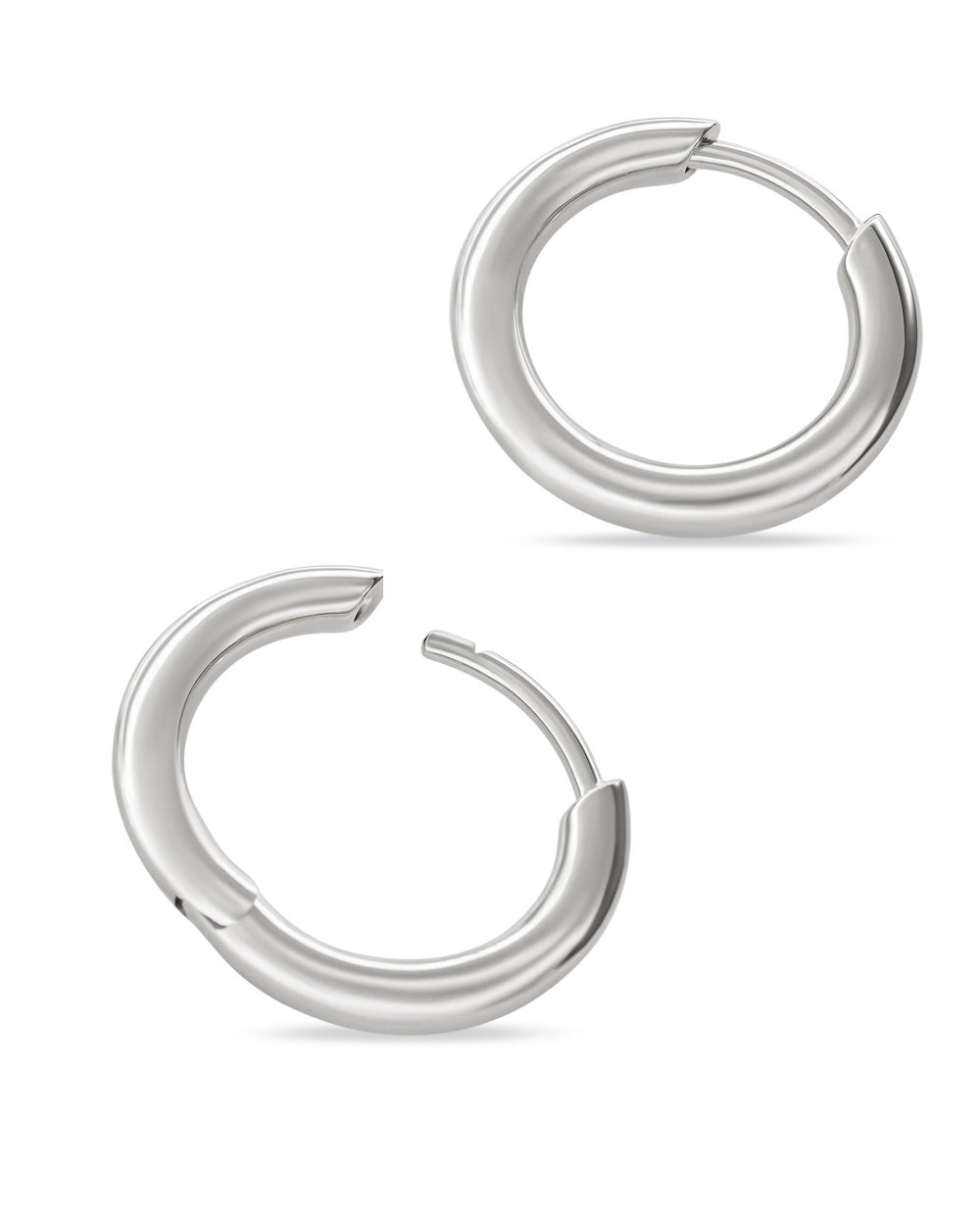 Covetear Base Hoop Earring#material_925_sterlingsilver