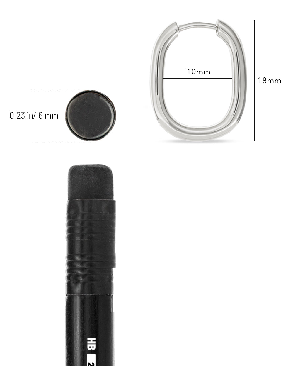 Covetear Cirque Hoop Earring#material_925_Silver