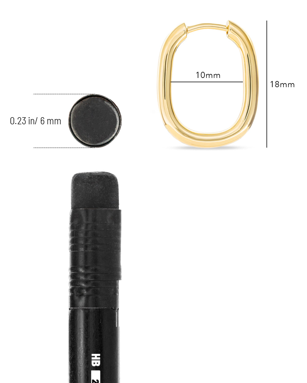 Covetear Cirque Hoop Earring#material_24k_GoldVermeil