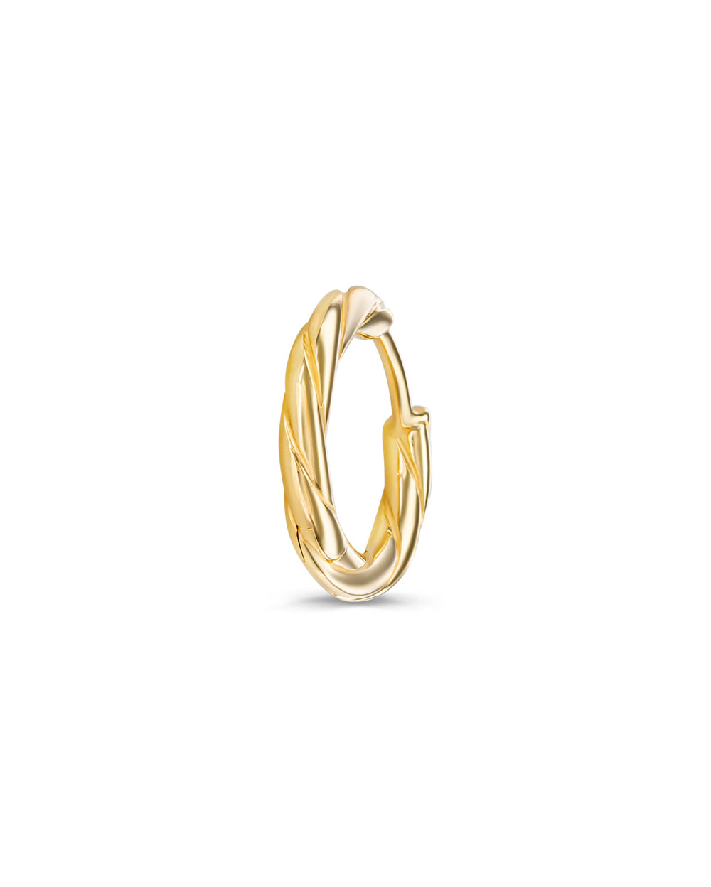 Covetear Twiste Hoop Earring#material_24k_GoldVermeil