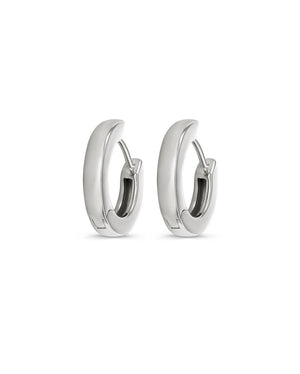 Covetear Sharpe Huggie Earring#material_925_sterlingsilver