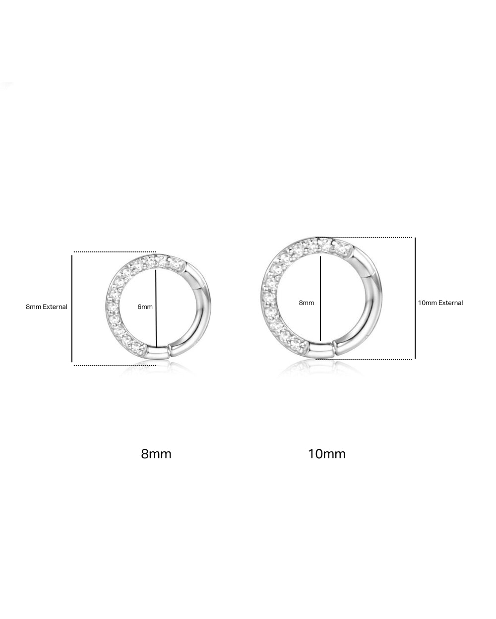 Pave' Diamond Clicker Ring