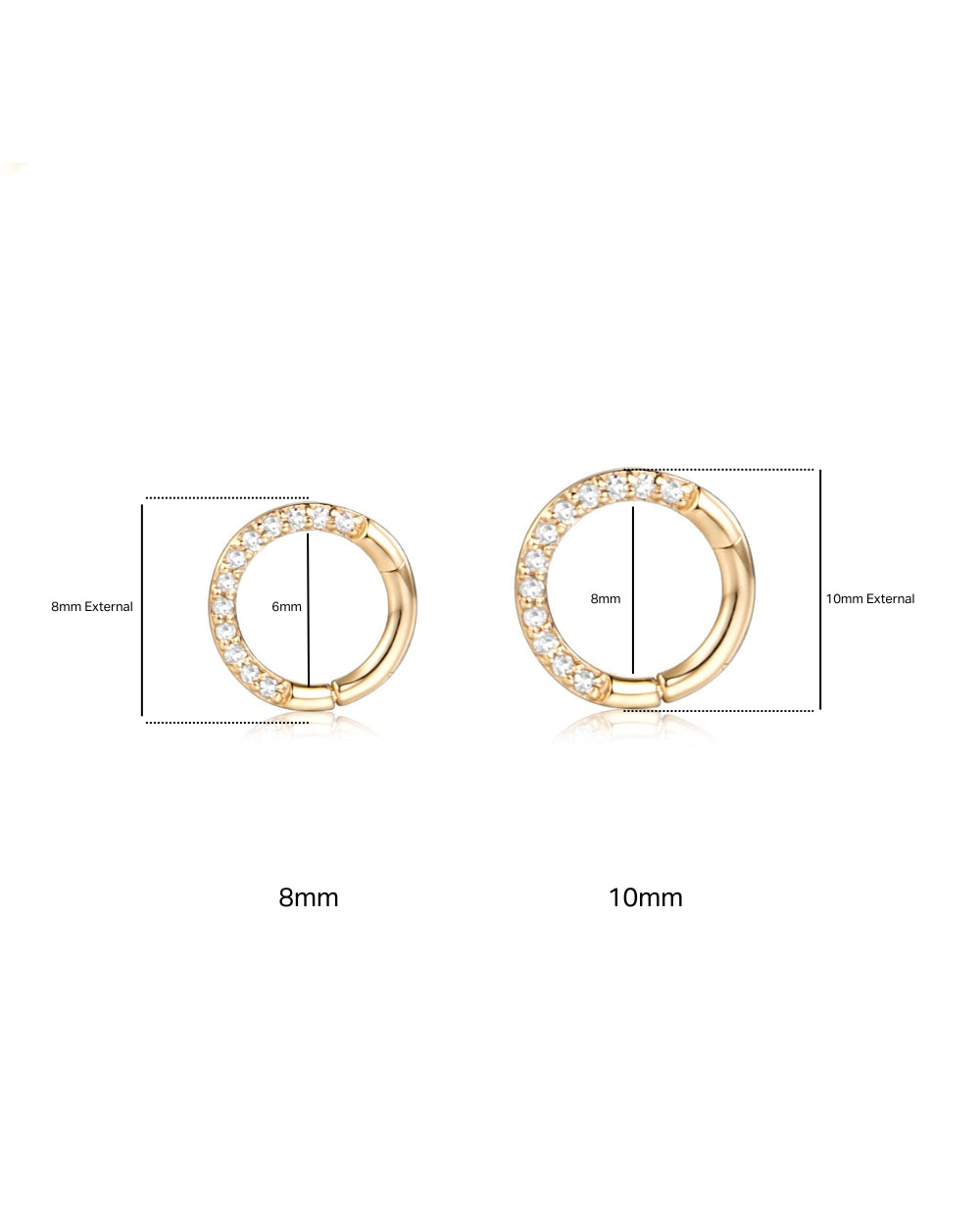Pave' Diamond Clicker Ring