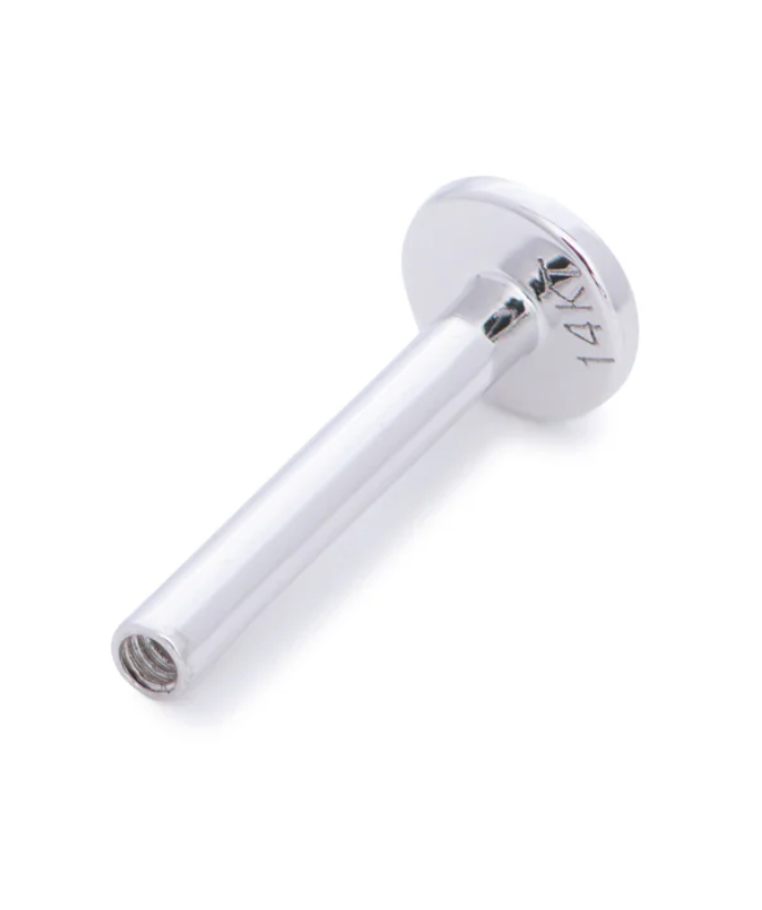 Circular Piercing Experience - White Gold Labret