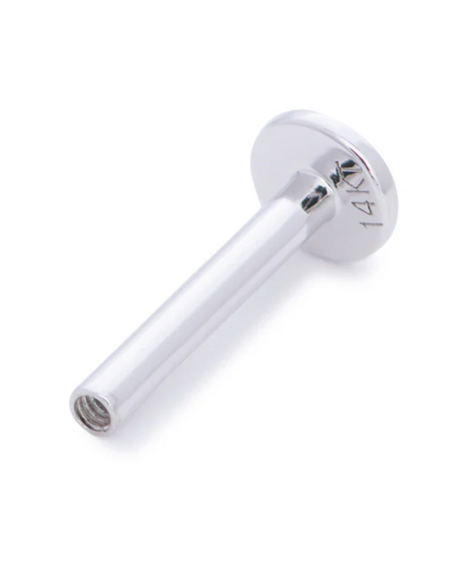Circular Piercing Experience - White Gold Labret